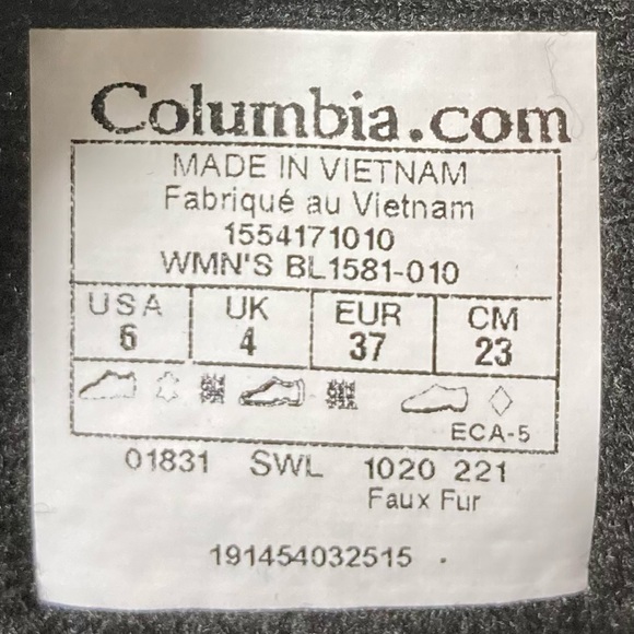 NWT Columbia Ice Maiden ll Snow Boot Women’s Size 6 Black/Oxygen - Picture 10 of 10